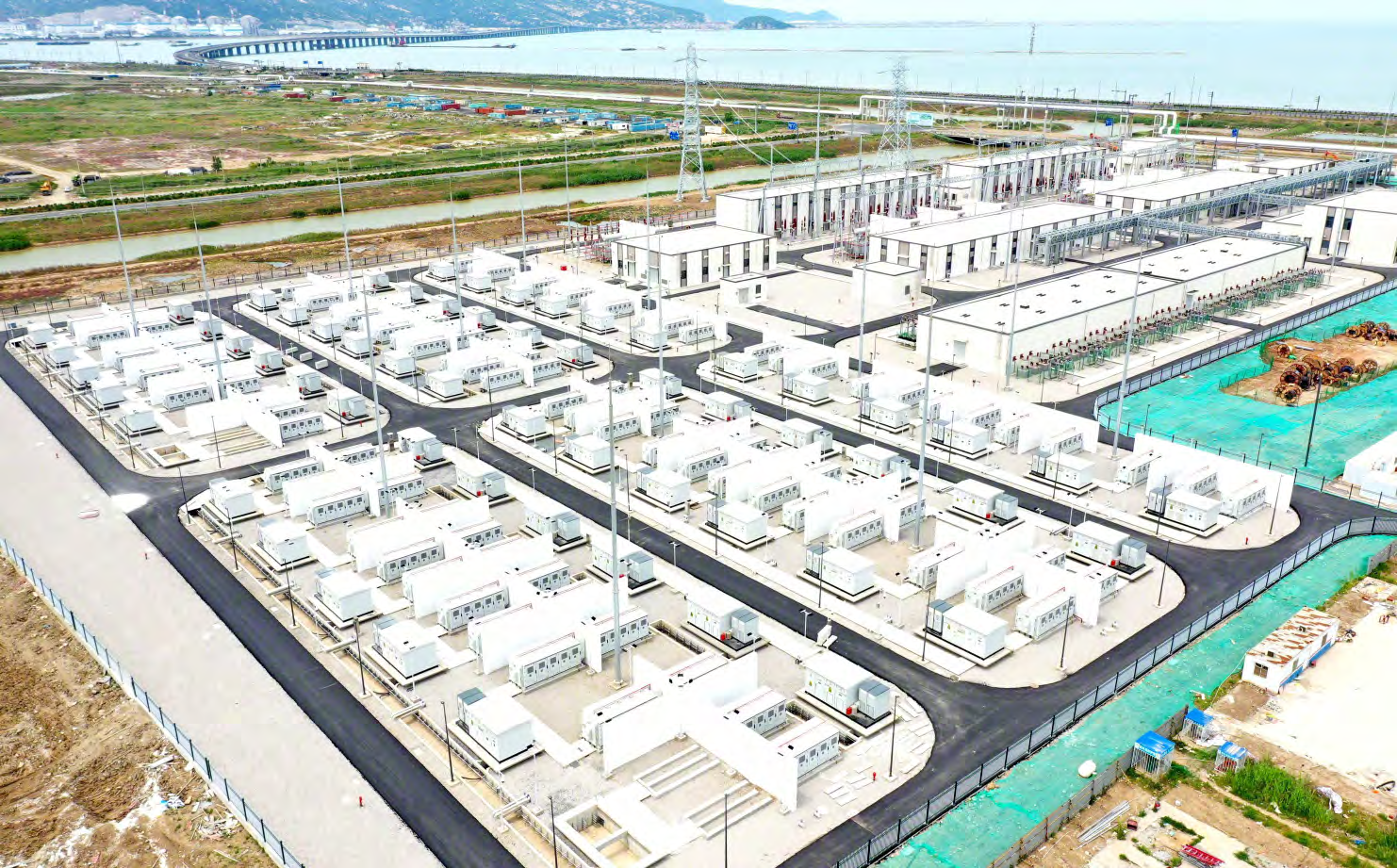 國內在建最大海上光伏項目、中核田灣200萬千瓦灘涂光伏示范項目配套升壓站工程　任義剛攝.png